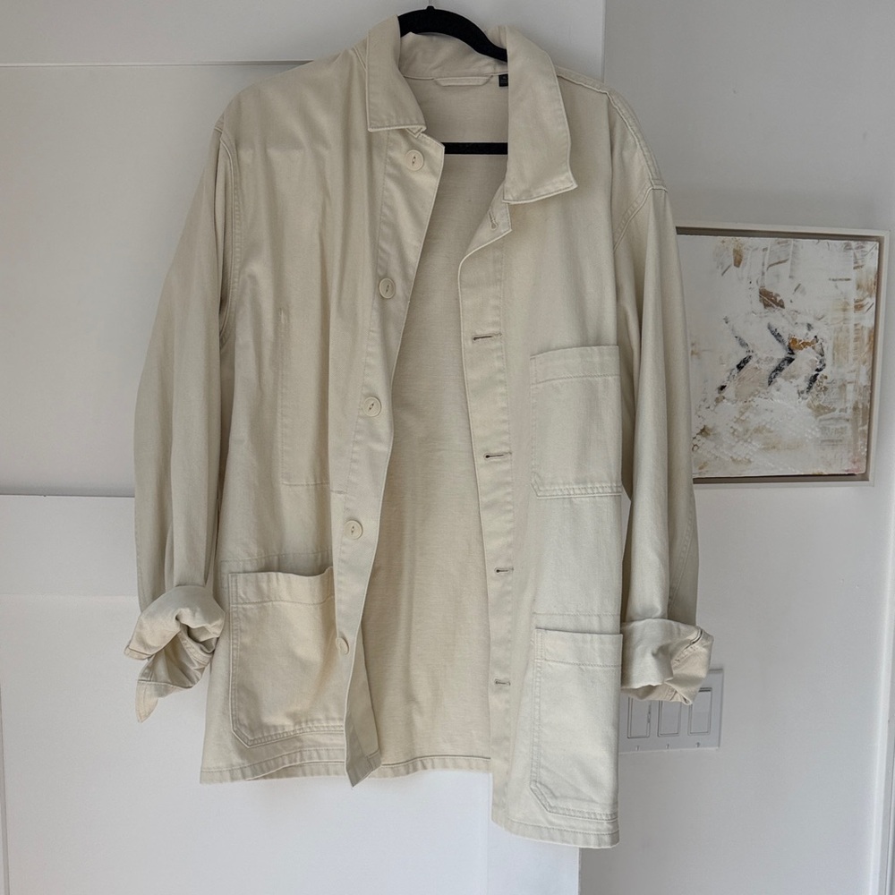 Uniqlo XL Men's Cream Workwear Jacket